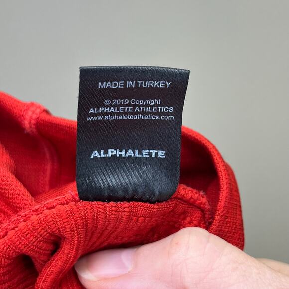Alphalete Halo Compression Leggings Red Small - Picture 6 of 6